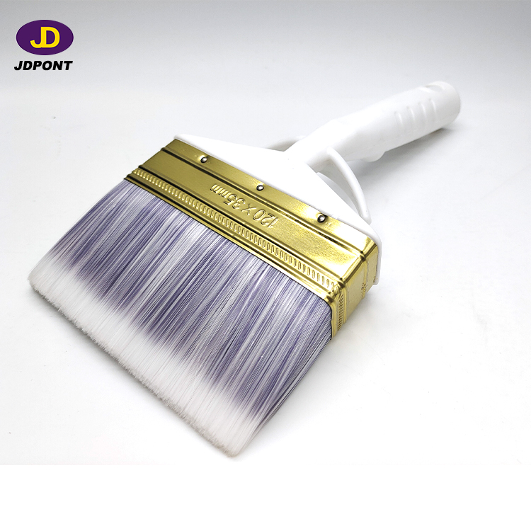 5 inch white purple synthetic filament paint brush 