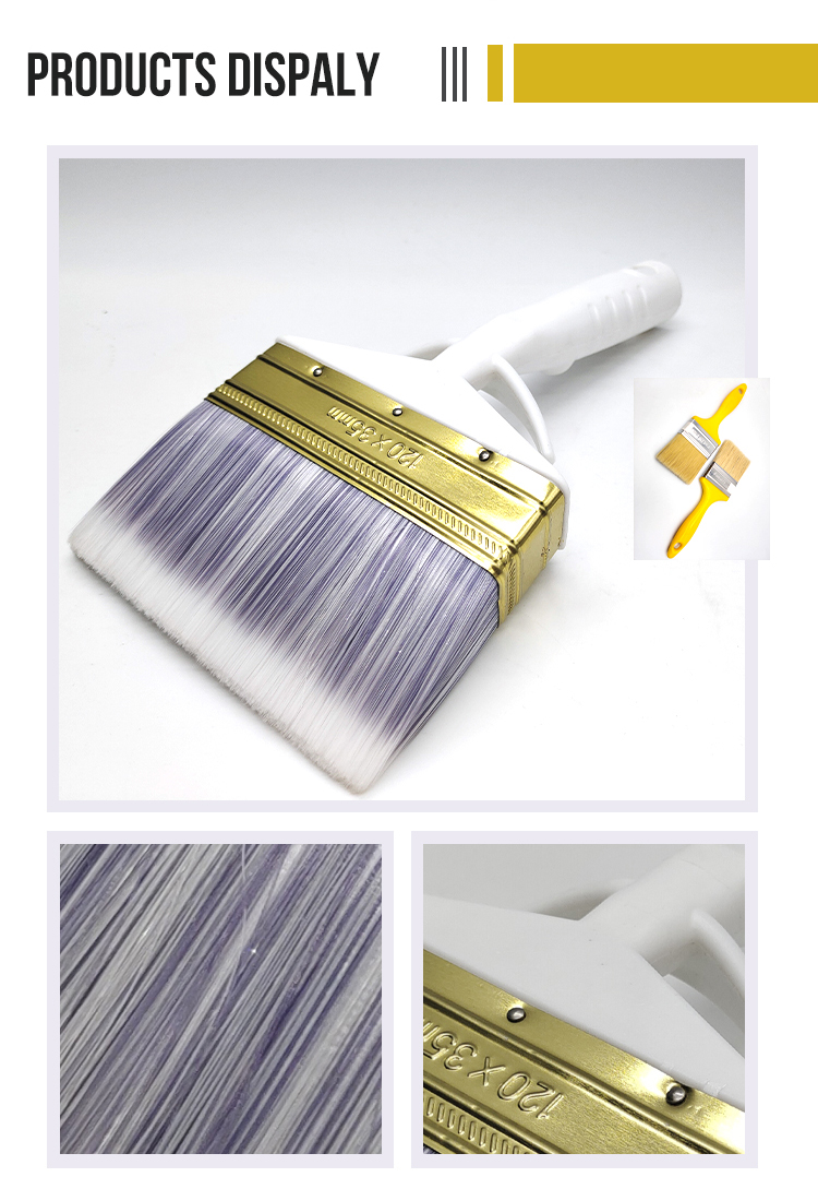 5 inch white purple synthetic filament paint brush (图2)