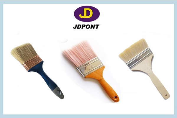 Distinguish between bristle, nylon, and wool paint brushes