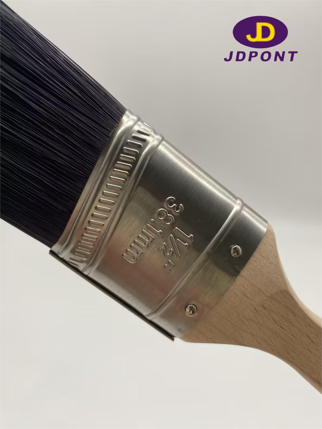 5 PRO-PA JDPBS 1 Wood Handle and 100% Synthetic Filament(Soild Round Tapered) Paint Brush(图3)