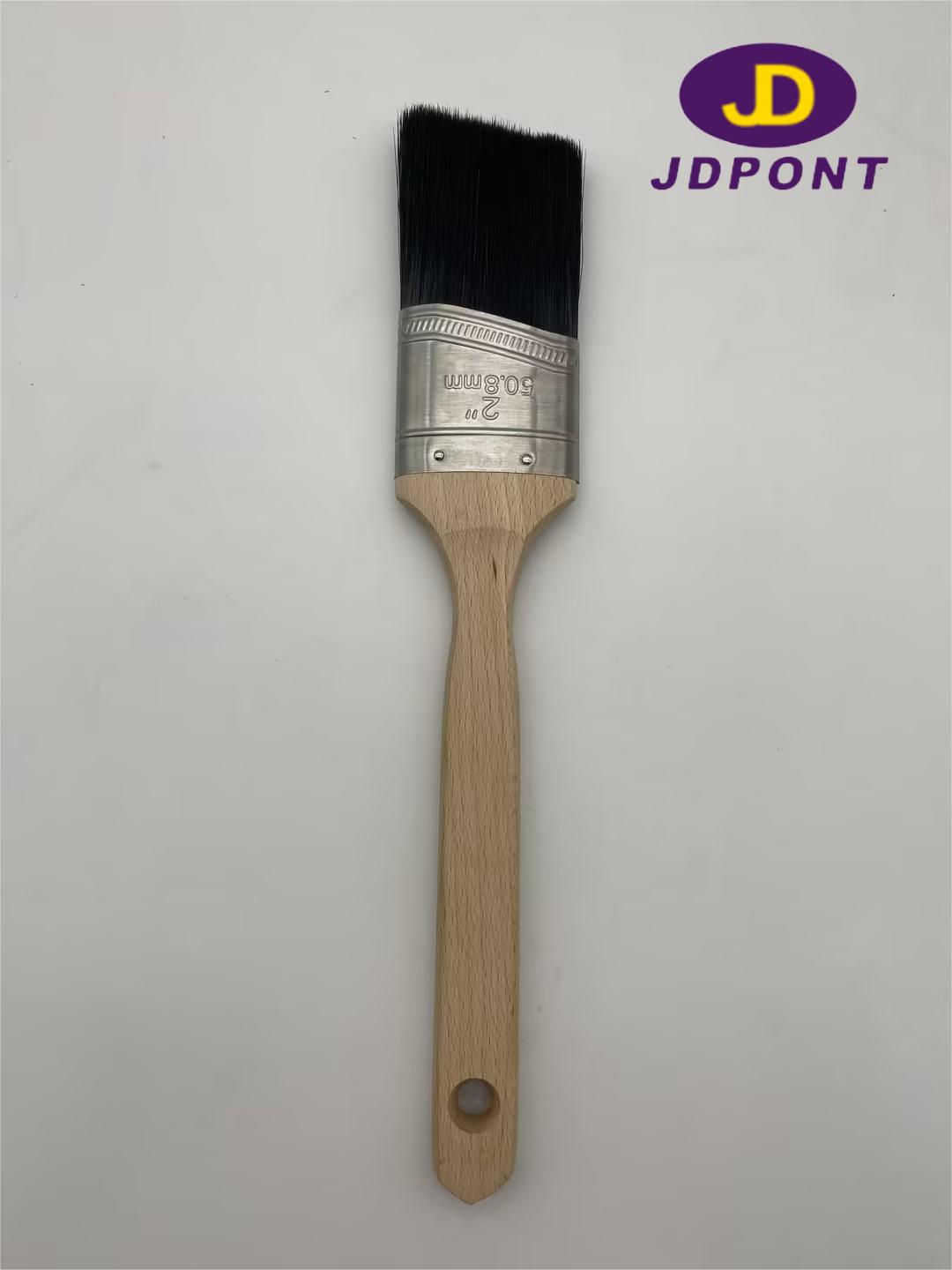 6 PRO-PA JDPBS 2 Wood Handle and 100% Synthetic Filament(Soild Round Tapered) Paint Brush
