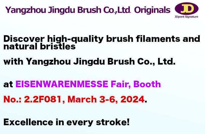 Experience Cutting-Edge Brush Technology with Yangzhou Jingdu at EISENWARENMESSE 2024